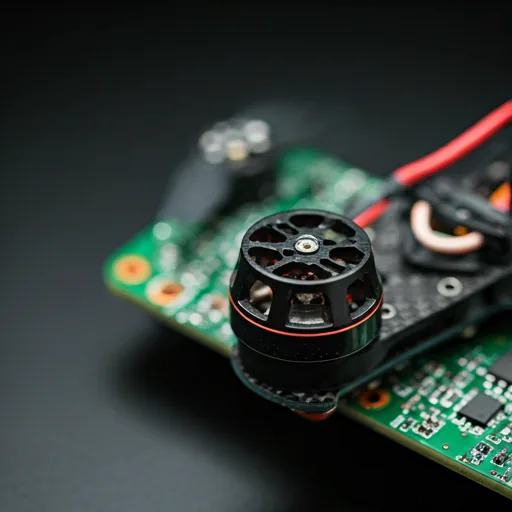 High-tech drone motor and carbon fiber propeller